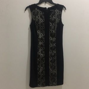 Black and Cream lace dress